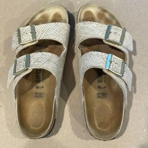 Birkenstock Arizona Sandals Gold Speckled EU 39 /8-8.5